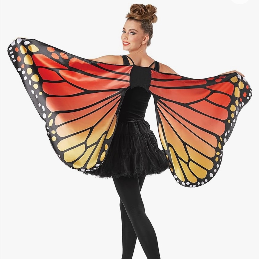 Halloween Costume: Adult Monarch Butterfly Cape Wings, One Size